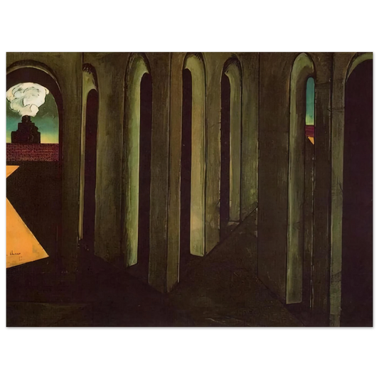 The Anxious Journey by Giorgio de Chirico (1913) – art poster, view 2