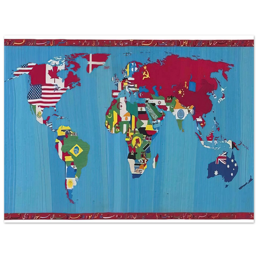 Mappa Del Mondo by Alighiero Boetti (1988) – art poster, view 2