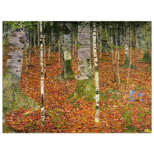 Farmhouse With Birch Trees by Gustav Klimt (1903) – art poster, view 2