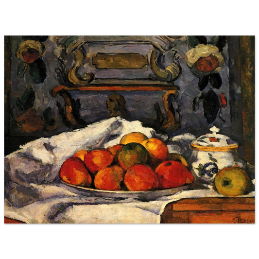 Dish Of Apples by Paul Cézanne – art poster, view 2