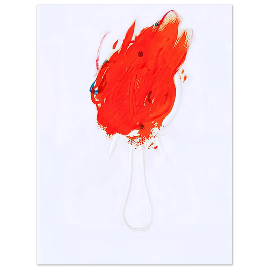 Untitled Flame And Mirror by Antoni Tapies (1967) – art poster, view 2