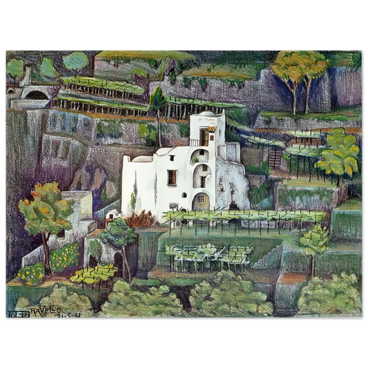 Farmhouse Ravello Colour by M.C. Escher – art poster