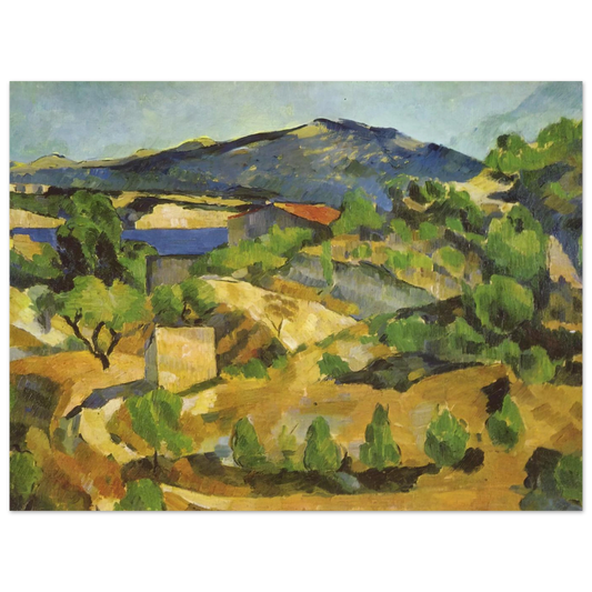 Mountains In Provence. L'estaque by Paul Cézanne – art poster