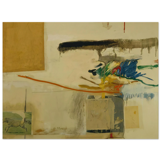 Untitled Formerly Titled Collage With Horse by Robert Rauschenberg (1957) – art poster