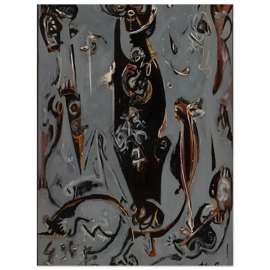 Totem Lesson 2 by Jackson Pollock (1945) – art poster, view 2