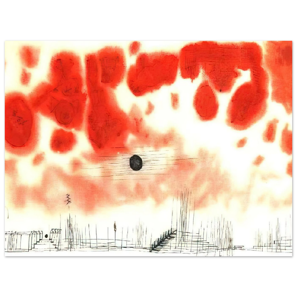 Clouds Over Bor by Paul Klee (1940) – art poster, view 2
