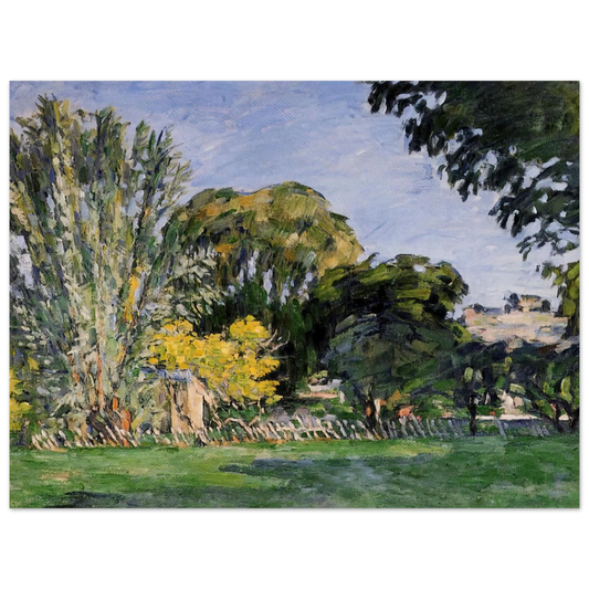 The Trees Of Jas De Bouffan by Paul Cézanne – art poster