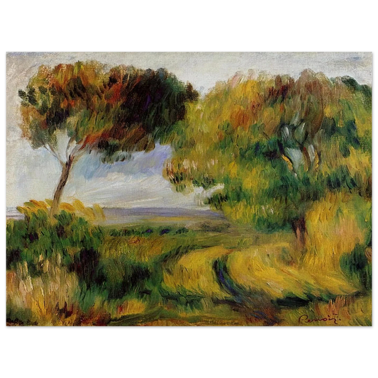 Breton Landscape Trees And Moor by Pierre-Auguste Renoir – art poster