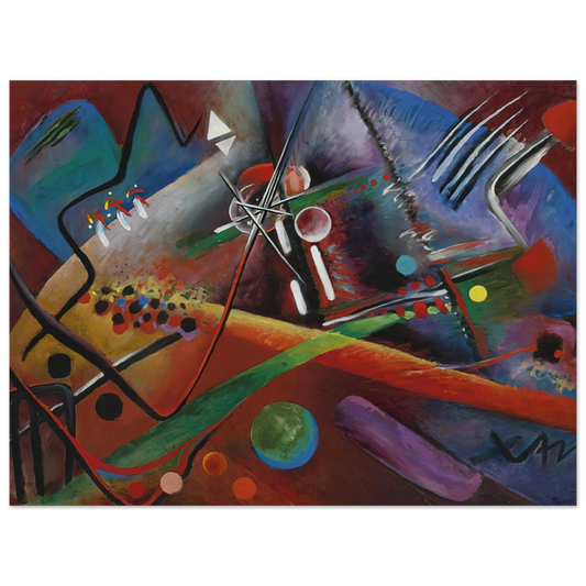 Con Roso by Rudolf Bauer (1918) – art poster