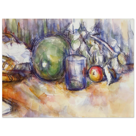 Still Life With Green Melon by Paul Cézanne – art poster