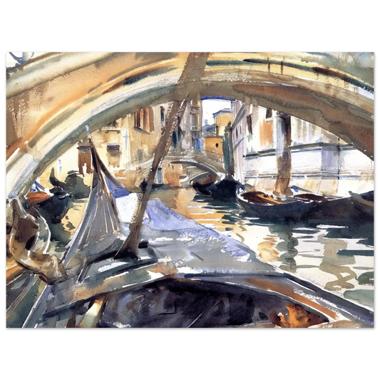 Rio De Santa Maria Formosa by John Singer Sargent – art poster, view 2