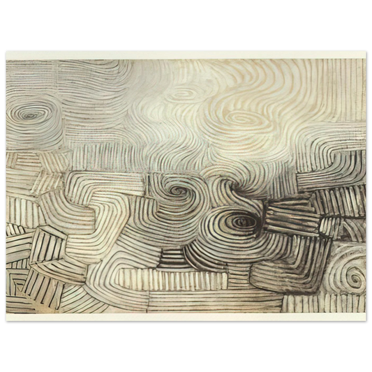 The Snowstorm by Victor Pasmore (1950) – art poster