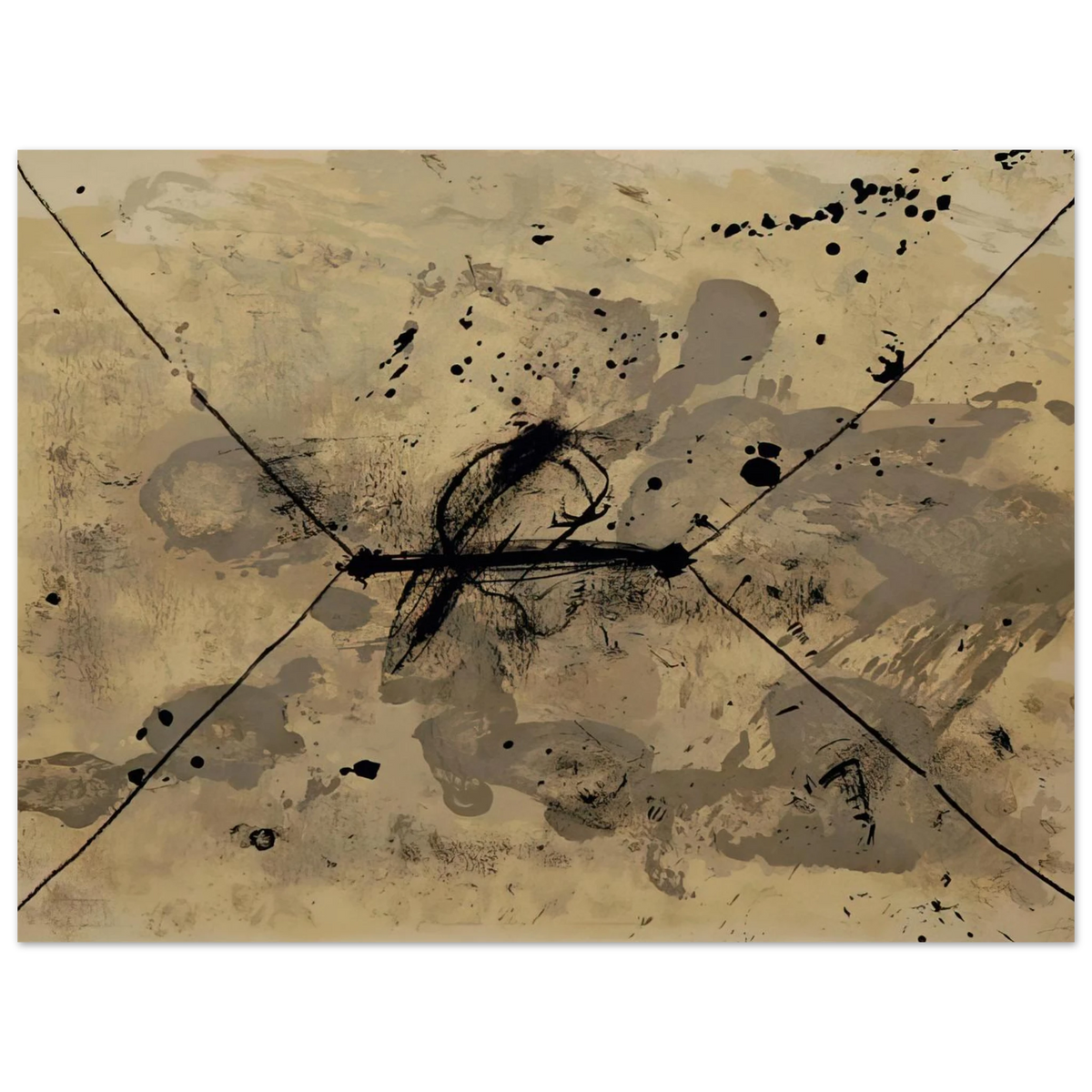 L Enveloppe by Antoni Tapies (1968) – art poster