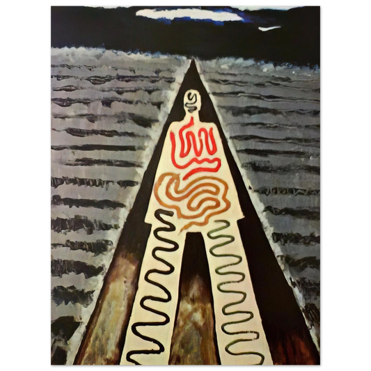 A Night At Saint Jean by Man Ray – art poster