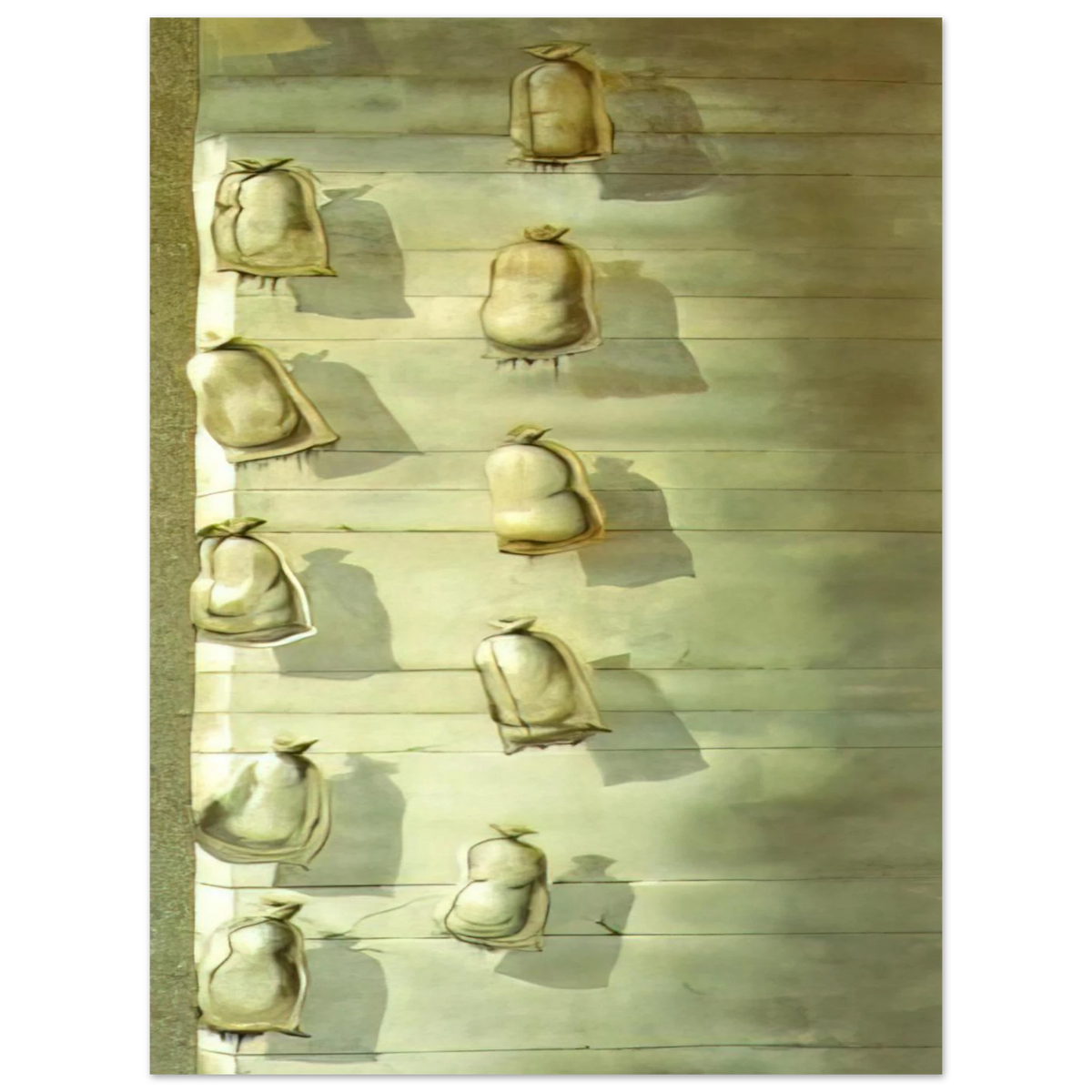 Set Design For The Ballet Los Sacos Del Molinero by Salvador Dali – art poster, view 2