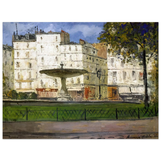 Place Pigalle by Maurice Utrillo – art poster, view 2