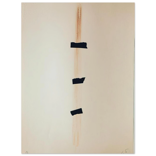 Les Trois Noirs by Antoni Tapies (1976) – art poster