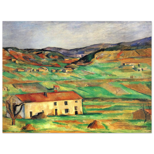 Gardanne by Paul Cézanne – art poster, view 2
