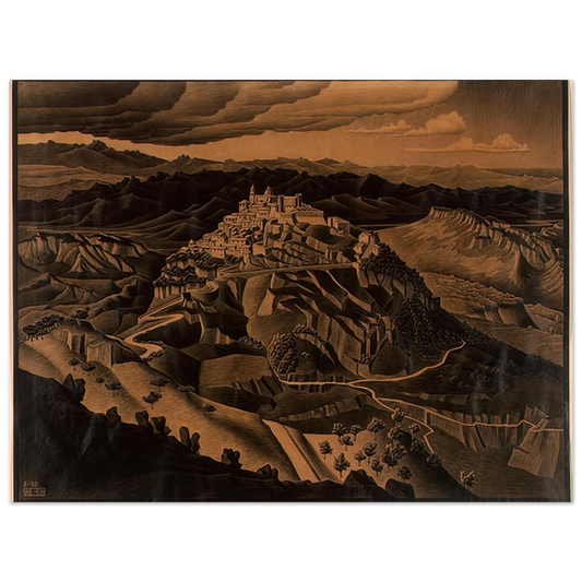 Italian Town by M.C. Escher – art poster