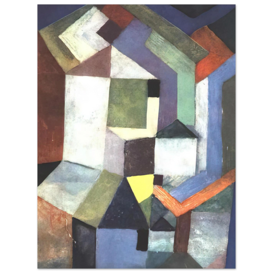 Pious Northern Landscape by Paul Klee (1917) – art poster