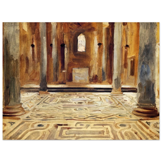 A Mosque, Cairo by John Singer Sargent – art poster