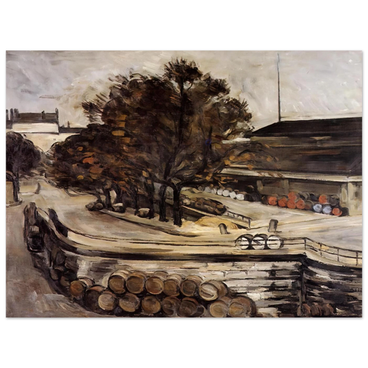 The Wine Market At Jussieu by Paul Cézanne – art poster, view 2