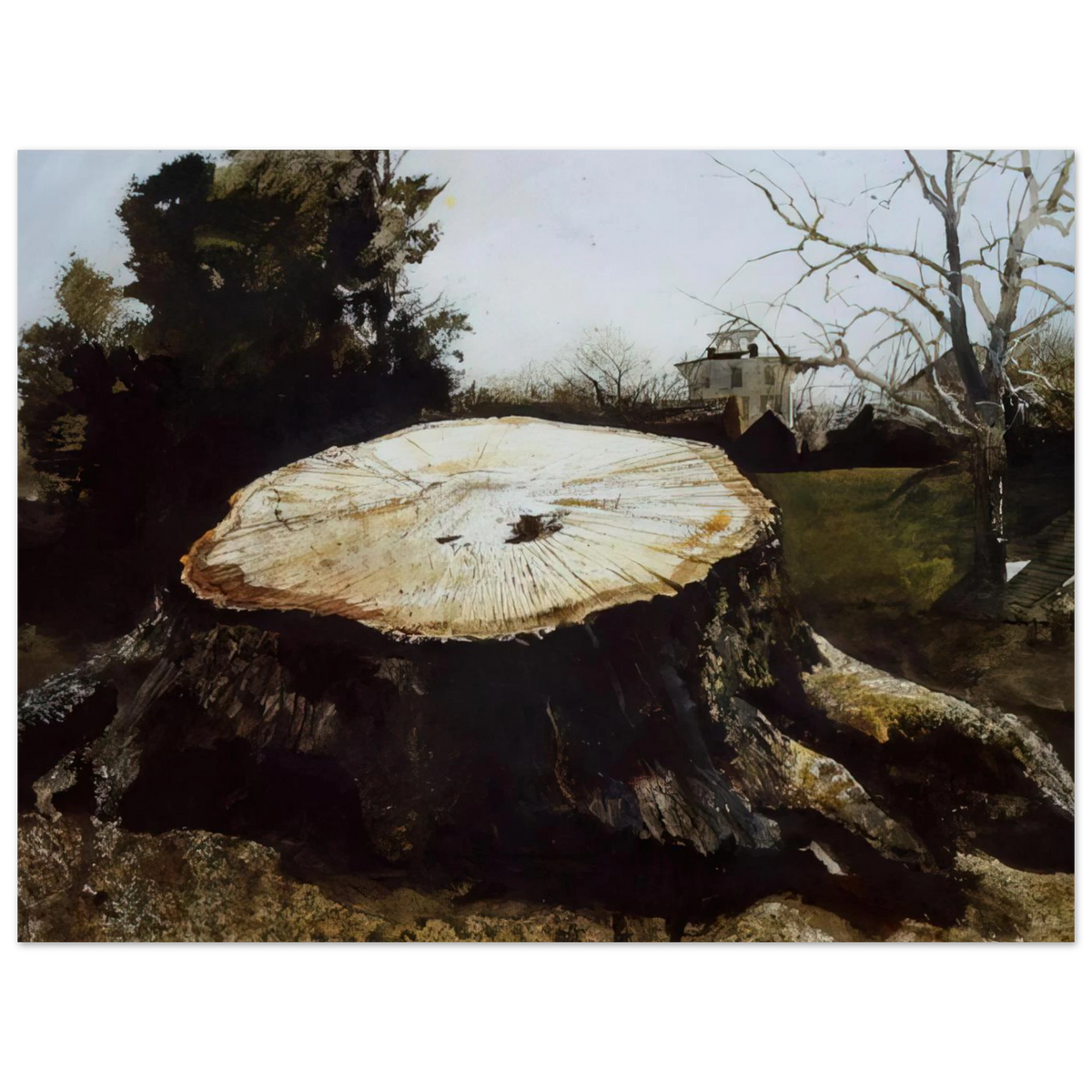 The Big Oak by Andrew Wyeth – art poster, view 2