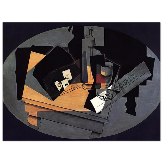 Playing Cards And Siphon by Juan Gris (1916) – art poster, view 2