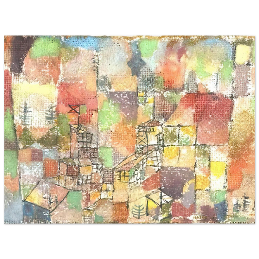 Two Country Houses by Paul Klee (1918) – art poster, view 2