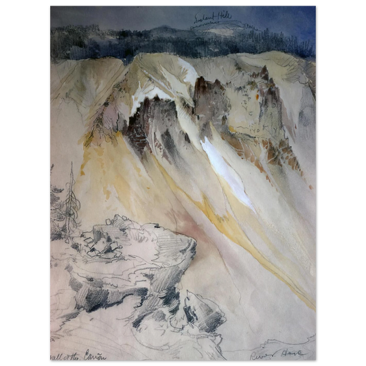 East Wall Of The Canyon From Inspiration Point by Thomas Moran – art poster