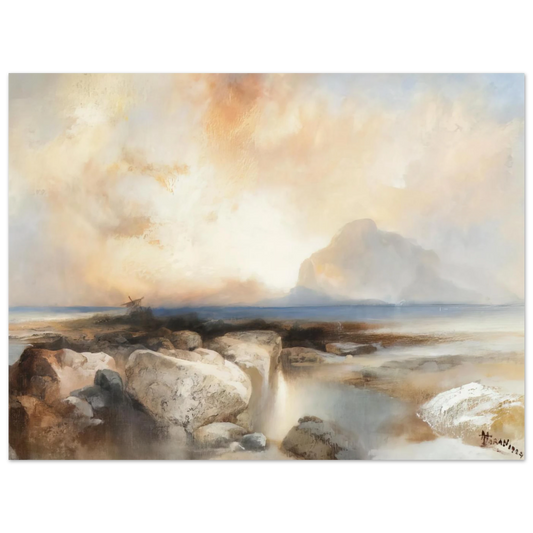 Seascape by Thomas Moran – art poster, view 2