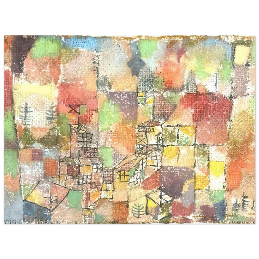 Two Country Houses by Paul Klee (1918) – art poster