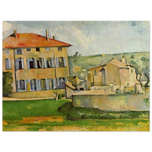 House And Farm At Jas De Bouffan by Paul Cézanne – art poster, view 2