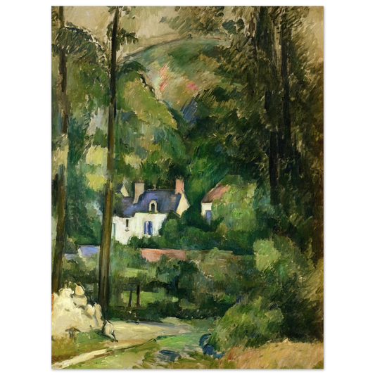 Houses In The Greenery by Paul Cézanne – art poster, view 2