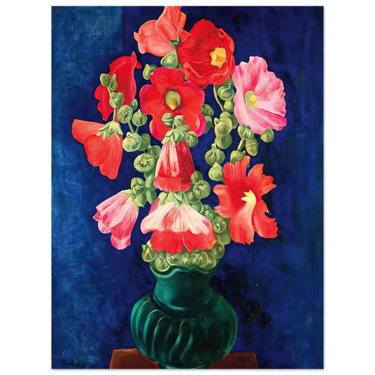 Hollyhocks by Moise Kisling (1939) – art poster, view 2
