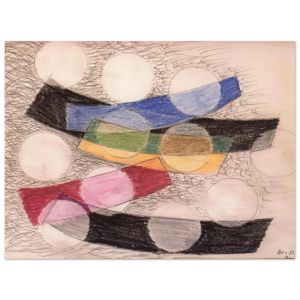 Floating Forms by Laszlo Moholy-Nagy – art poster
