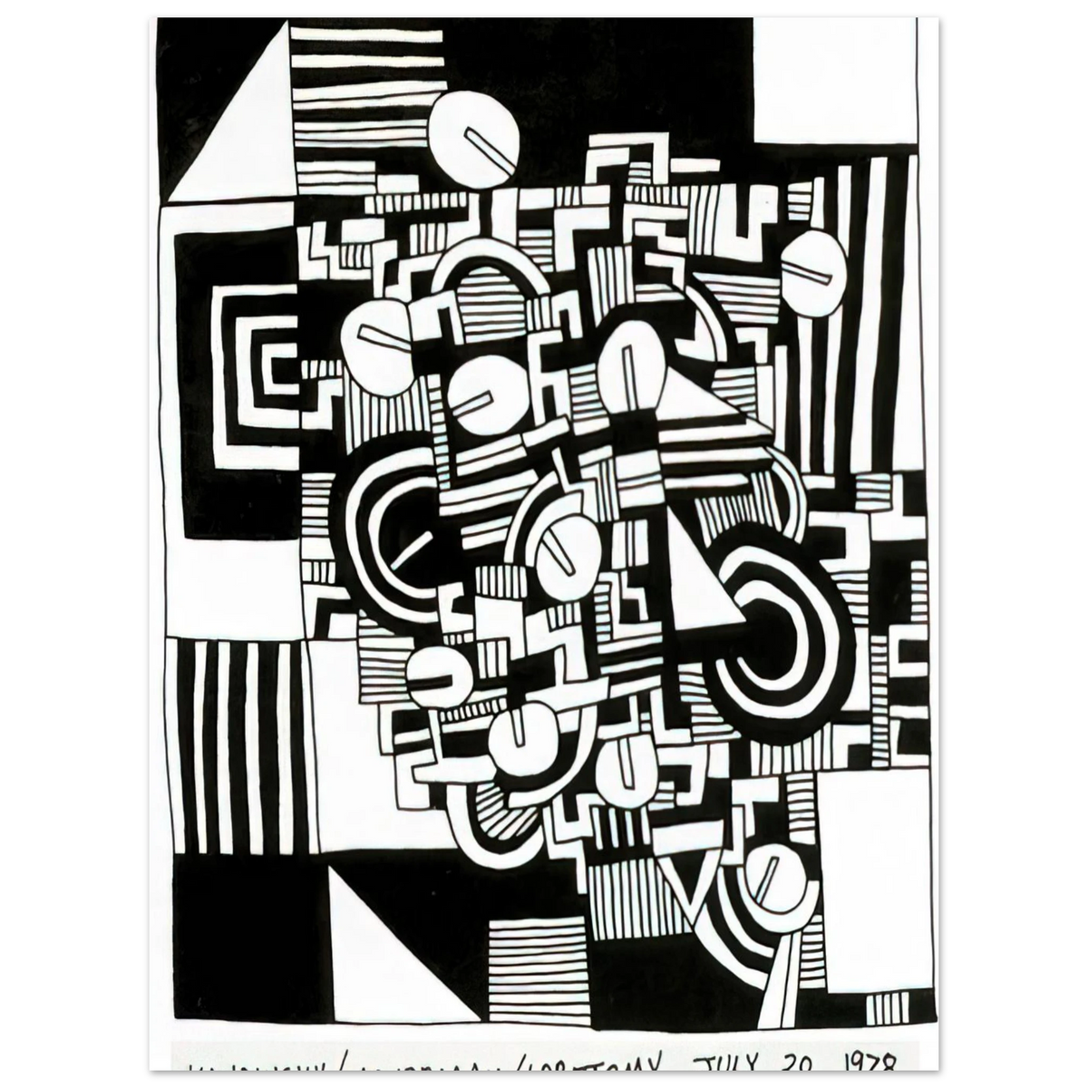 Untitled by Keith Haring (1978) – art poster, view 2