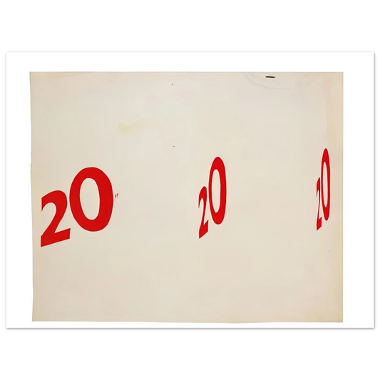 20 20 20 by Edward Ruscha (1962) – art poster, view 2