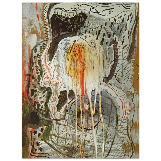 Nude Woman In An Armchair by Salvador Dali – art poster