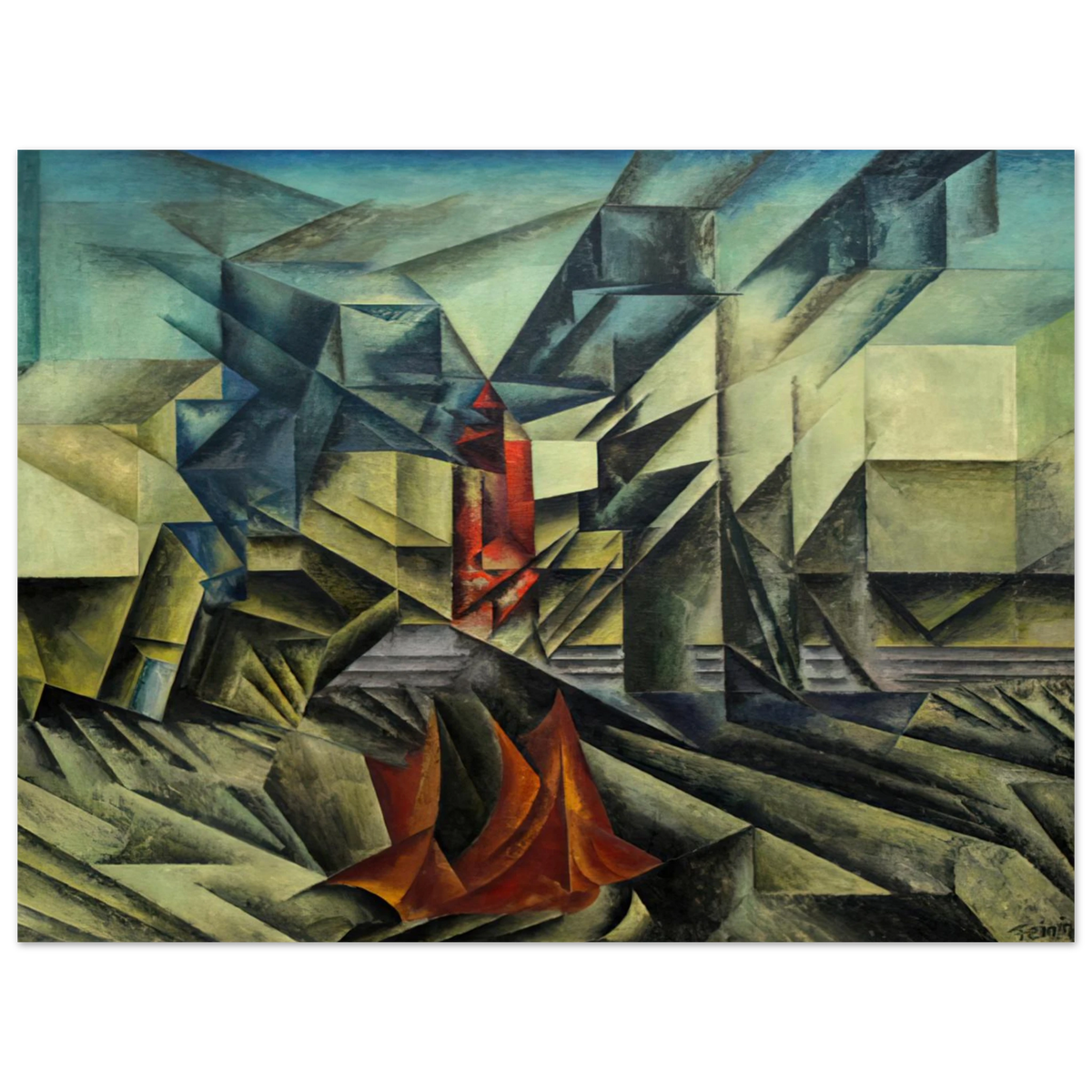 Harbor Mole by Lyonel Feininger (1913) – art poster