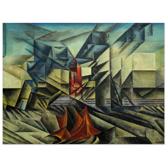 Harbor Mole by Lyonel Feininger (1913) – art poster