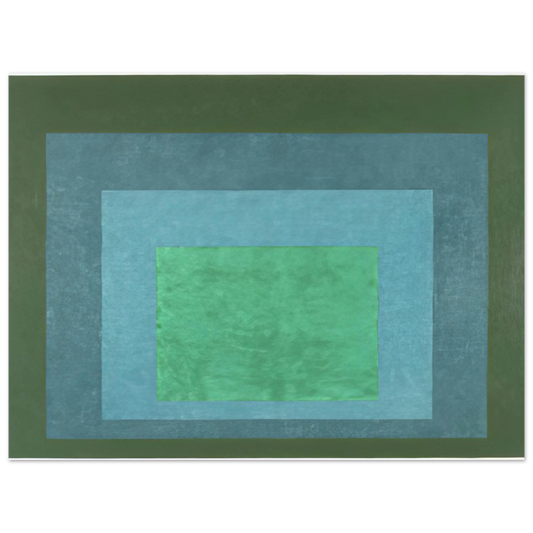 Study For Homage To The Square Terrassed Foliage by Josef Albers (1960) – art poster