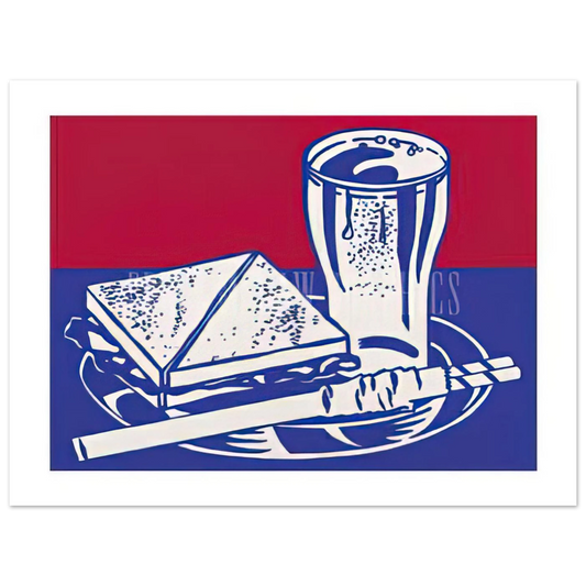 Sandwich And Soda by Roy Lichtenstein (1964) – art poster, view 2