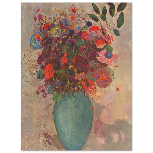 The Turquoise Vase by Odilon Redon – art poster