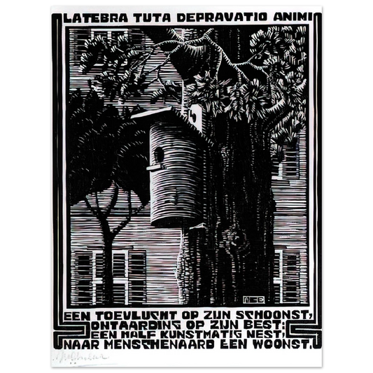 Emblemata Retreat by M.C. Escher – art poster