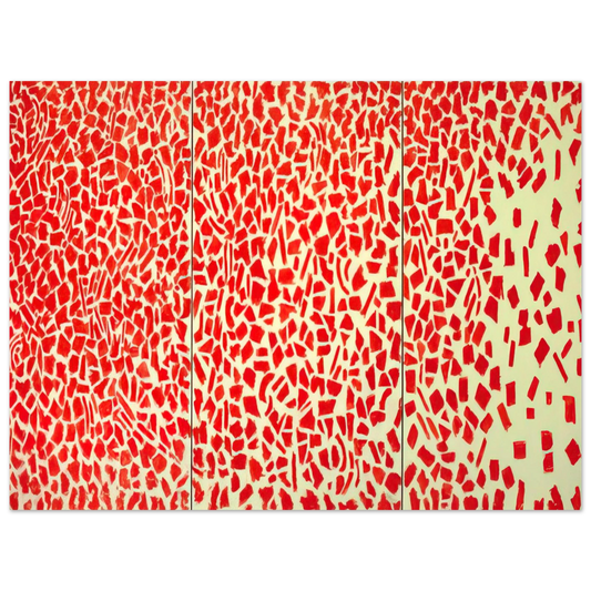 Red Azaleas Singing And Dancing Rock And Roll Music by Alma Woodsey Thomas (1976) – art poster
