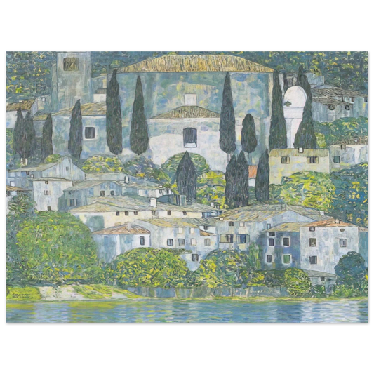 Church in Cassone by Gustav Klimt (1913) – art poster