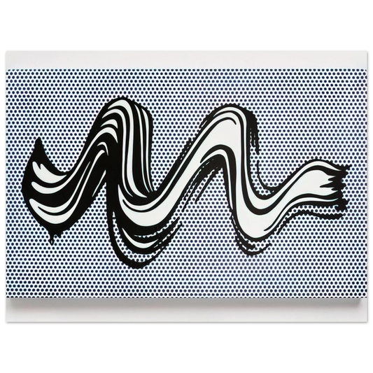 Brushstroke by Roy Lichtenstein (1965) – art poster