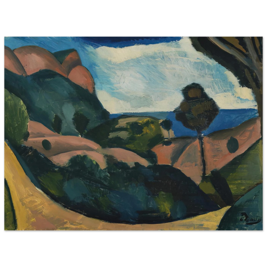 Landscape Near Cassis by Andre Derain (1907) – art poster, view 2