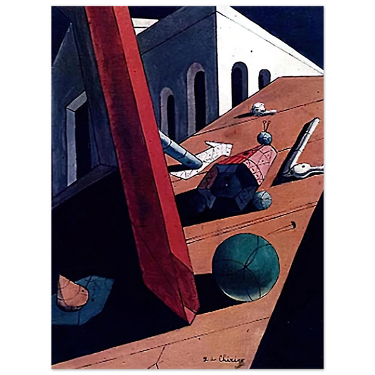 The Evil Genius Of A King by Giorgio de Chirico (1915) – art poster, view 2